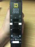 Square D EDB14020 Circuit Breaker 20 Amp 277 Volt 1 Pole