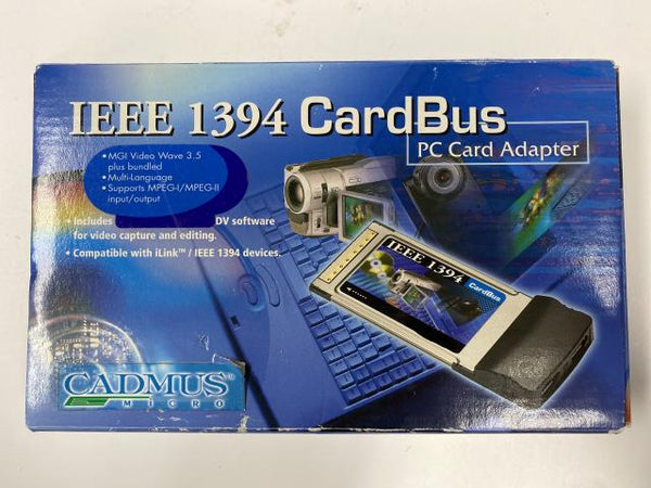 Cadmus Micro CB1394TE-N IEEE 1394 Cardbus PC Card Adapater