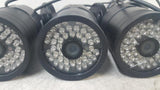 Lot of 3 Plex PX-IR48WP CCTV Digital Color CCD Security Camera w/ Damage