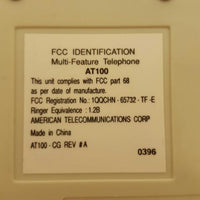 Digital Voice AT100 Corded Business Telephone Beige