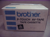 Box of 100 Cassettes Brother Avery AV-1957 P-Touch Tape Cassette AV1957 White