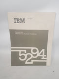 Vintage IBM SY31-0652-0 Control Unit Maintenance Analysis Procedures Manual 1984