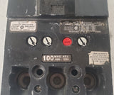 General Electric TFJ236100 100A 600 VAC 3 Pole Circuit Breaker