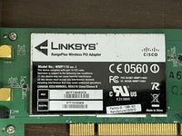 Linksys WMP110 ver.2 RangePlus Wireless PCI Adapter Card No Antennas