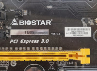 Biostar TB85 Celeron 2.8GHz LGA1150 Computer Motherboard No Fan