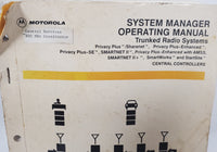 Vintage Motorola 68P81079E75-D System Manager Operating Manual 1996