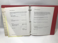 Vintage IBM Network Support Plan Binder Red