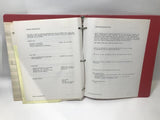 Vintage IBM Network Support Plan Binder Red
