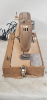 Vintage White 83538 Electric Sewing Machine + Case & Manual