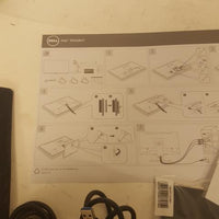 Dell P2418HT Articulating Stand, Cables, Instructions, Cover Plate For P2418HT