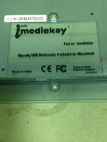 Macally Imediakey USB Multimedia Keyboard for Apple Macintosh Mac