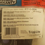 NEW Tripp Lite P710-006 Parallel Printer Gold Switch 6ft. Cable