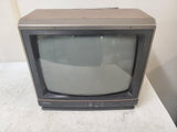 Retro Gaming Magnavox 14" CRT VHF/UHF Faux Wood Broadcast Antenna TV Television