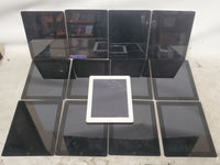 Lot of 13 Apple iPad A1395 16GB 32GB 64GB Tablet Silver White Screen Issues Part