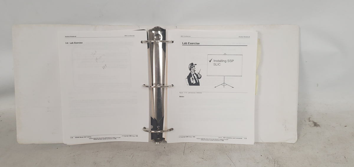 Vintage IBM AS/400 Advanced Overview + Student Training Book Folder ...