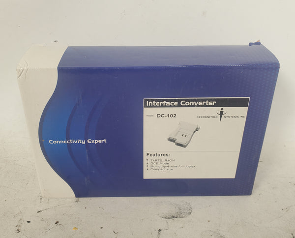 Recognition Systems Connectivity Expert DC-102 Interface Converter TxRTS DCE