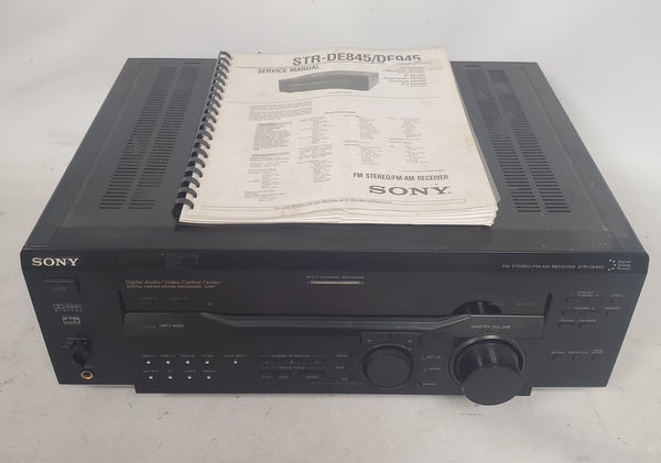 Sony STR-DE845 Home Theater FM Stereo/FM-AM Receiver with Manual