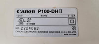 Canon P100-DH II Calculator 2 Color Printing Desktop Calendar & Clock 12 Digits