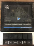 General Electric 7-4956B FM/AM Clock Radio Cassette Recorder