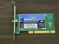 Linksys WMP54G Wireless-G PCI Adapter Card 2.4GHZ No Antenna