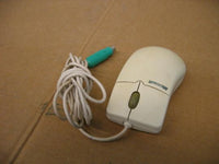 Vintage Microsoft X03-65047 IntelliMouse 1.1A PS/2 2-Button Wheel Mouse