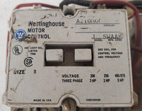 Westinghouse A210 A210M0CW J 240V Motor Control Starter