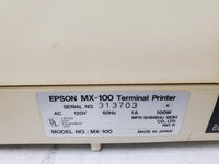 Vintage Epson MX-100 Terminal Dot Matrix Printer Halt and Catch Fire Prop HACF