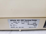 Vintage Epson MX-100 Terminal Dot Matrix Printer Halt and Catch Fire Prop HACF