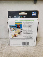 NEW HP C8788FN 45 + 78 Black + Tri-Color Ink Cartridge for Deskjet Officejet 930
