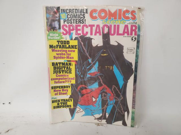 NEW Comics Scene Spectacular Magazine w/ Poster July 1990