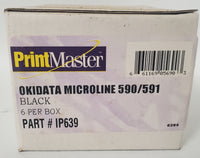 Okidata PrinterMaster Microline 590/591 6-Pack Black Ribbon IP639