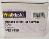Okidata PrinterMaster Microline 590/591 6-Pack Black Ribbon IP639