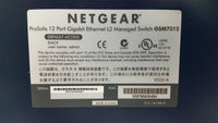 Netgear GSM7212 ProSafe 12 Port Gigabit Ethernet L2 Manage Switch