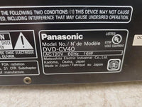 Panasonic DVD-CV40 5 Disc Changer Video CD DVD Player