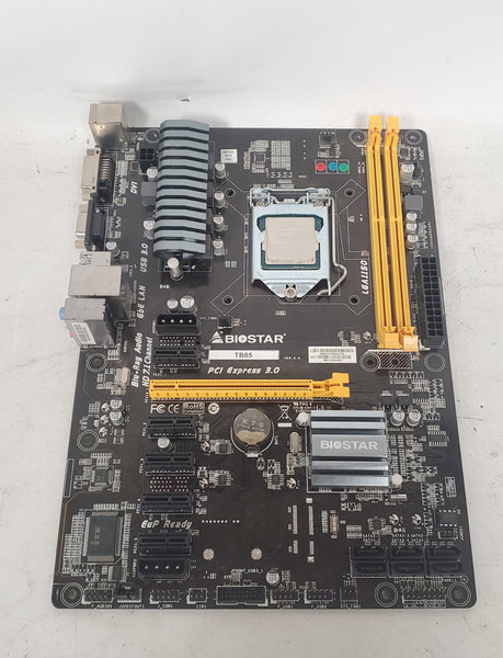 Biostar TB85 Celeron 2.8GHz LGA1150 Computer Motherboard No Fan