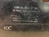 General Electric TE111020 Circuit Breaker 20 Amp 125 Volt 1 Pole